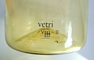 RARE Signed dated labelled vintage Murano Venini Thorssen Karlsson incalmo vase 4