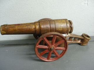 Vintage Big Bang Carbide Toy Cast Iron Cannon By Conestoga Marked 1917