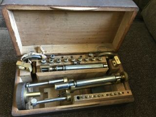 Vintage Antique G.  Boley Watchmaker Lathe / Collet Tool Set