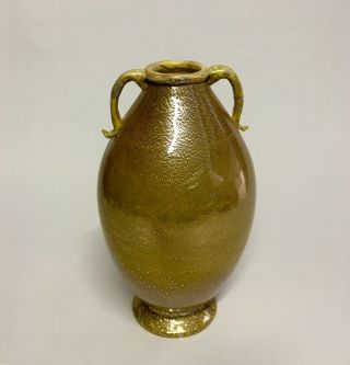 Rare Murano Glass Aurati Vase Carlo Scarpa Venini Murano 3