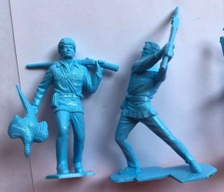 Marx Vintage 1950s Davy Crockett Creme Shako Alamo Toy Figures 3