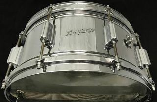 Rare 1968 Vintage Rogers 14 " X 6.  5 " Powertone Snare Drum -
