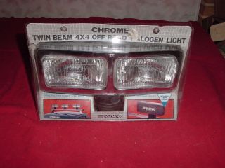 Vintage Rally Twin Beam Chrome Driving Light Set 4x4 Off Road Jeep Blazer Bronco