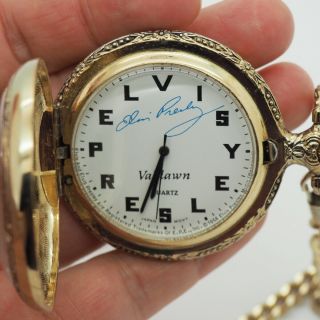 Vintage Valdawn Elvis Presley Musical Pocket Watch 
