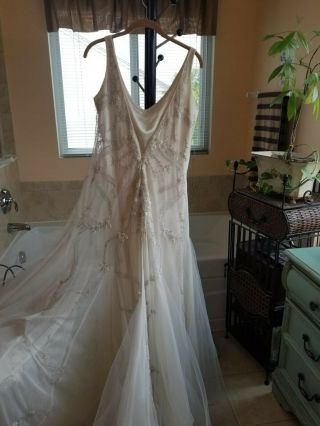 Lazaro Vintage Wedding Gown Bridal Dress Sz 18