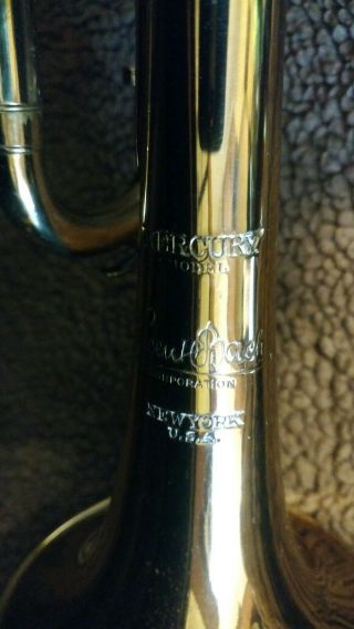 Rare Very Fine 1939/40 York Bach Mercury Trumpet.  Zottola Mp