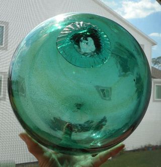 Vintage Antique Hand Blown Japanese Glass Fishing Float