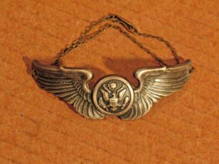 Ww2 Era Army Air Corp Crew Member Wings Sweetheart Bracelet