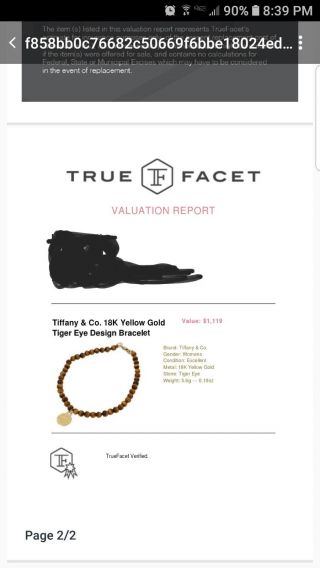 Rare Return To Tiffany & Co 18k Yellow Gold Tigers Eye 4mm Bead 7  Bracelet 4