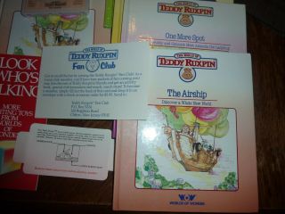 Vintage Teddy Ruxpin W/Extras Near Complete? Books 3
