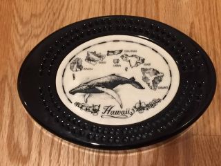 Hawaii Art Scrimshaw Cribbage Board 2