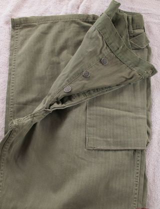 Ww2/korea Usmc - Army 13 Star Buttons Hbt Combat Pants/trousers