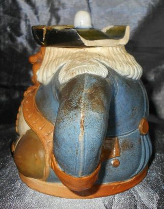 Rare Royal Doulton Lambeth stoneware Toby teapot by Harry Simeon,  some damage 5