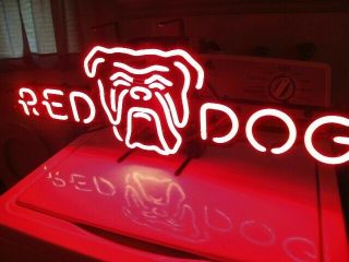 Red Dog Beer Vintage Neon Sign