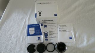 Rare Carl Zeiss T Zm Leica Biogon 2.  8 21mm Camera Lens As Boxed 2 X Caps
