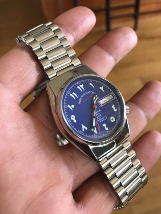 Vintage West End Arabic Days / Date Blue Dial Swiss Automatic 36mm 2