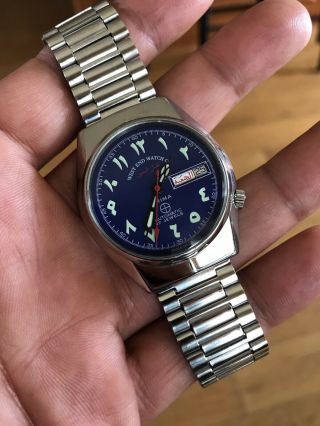 Vintage West End Arabic Days / Date Blue Dial Swiss Automatic 36mm 3