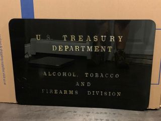 Vintage C.  1960s Us Treasury Department / Atf Sign Agent Lax Los Angeles Airport