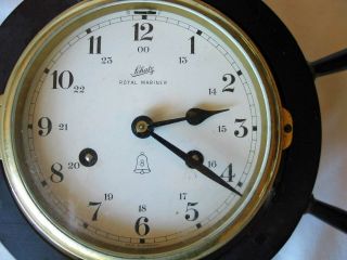 Vintage Schatz Royal Mariner 8 - Day Ships Clock,  Ship ' s Bells,  German Made 2