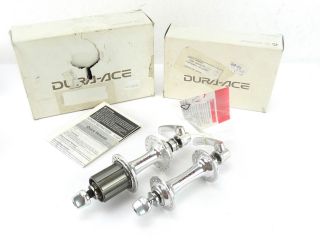 Dura Ace Hub Set 7700 Titanium Shimano 36 Holes 130mm Vintage Bicycle Nos