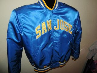 Very Rare Vintage San Jose State University Satin Starter Jacket Size Xl Sweet