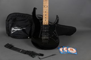 1990 Vintage Ibanez Rg550 Black Electric Guitar With