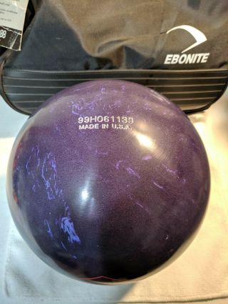 VTG Faball Sledge Hammer Syntactive Purple Bowling Ball NOS Undrilled 15.  75 lbs 2