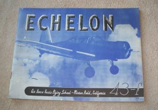 Ww2 Us Army Air Forces Echelon Basic Flying School Book Minter Field California