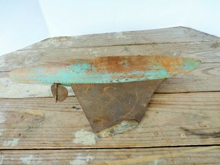 Vintage Pond Yacht Boat Sailboat Hull Wood Metal 20” Primitive Nautical Antique