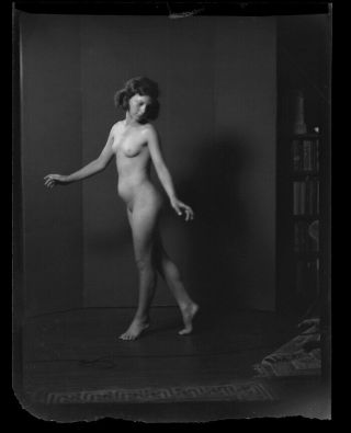 Art Nude Dancer Alice Seltzer Vintage 1923 Arnold Genthe Negative Movement Pose 2
