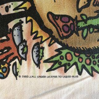 Vintage 1993 Joey Mars All Over Print Liquid Blue T Shirt Mens XL 4