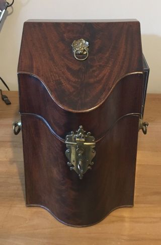 Antique Mahogany Knife Box