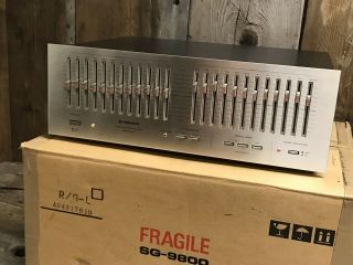 Vintage Pioneer Sg - 9800 Eq 12 Band Graphic Equalizer & Box -