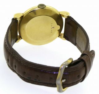 Jaeger LeCoultre vintage 18K gold elegant mechanical men ' s watch 4