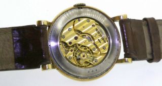 Jaeger LeCoultre vintage 18K gold elegant mechanical men ' s watch 5