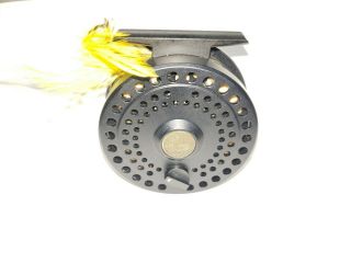 Vintage Lamson Lp 2 Fly Reel W/backer,  Leader,  Tippet And Fly.