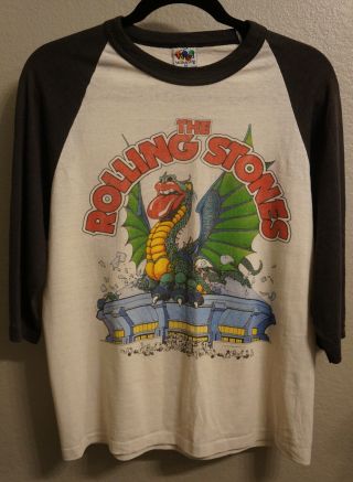 Vintage 1981 Rolling Stones Phoenix Exclusive Medium Usa Tour T - Shirt Tee Shirt