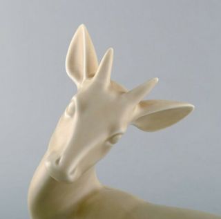 Armand Petersen for B&G (Bing & Grondahl).  Rare art deco porcelain figure,  deer 5
