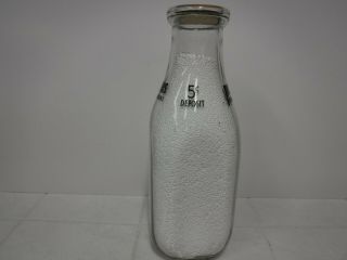 Vintage 1Qt Richards Dairy Milk Bottle,  Whitney Point NY 5