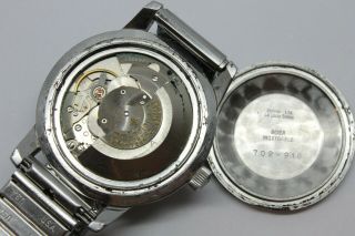 VINTAGE Zodiac Sea Wolf Mens 35mm Steel Automatic Divers Watch & 9