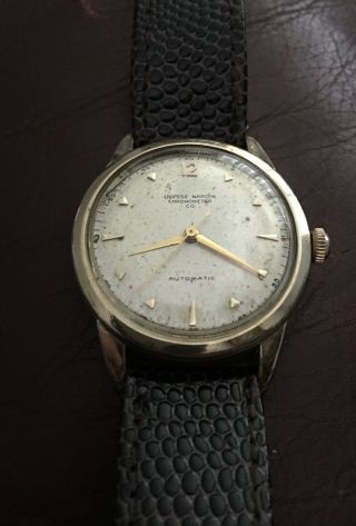 Vintage Ulysse Nardin Automatic Chronometer 10k Gold Filled Wrist Watch Running