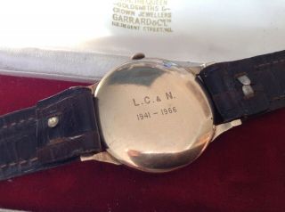Vintage Certina 9ct gold gents wrist watch With Lovely Goldsmiths Watch Box 4