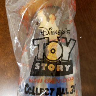 1995 Vintage Burger King Kids Meal - Toy Story WOODY  in Bag RARE 4