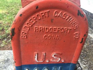 Vintage Bridgeport Casting Co.  U.  S.  Mail Box,  1948 CAST IRON 4