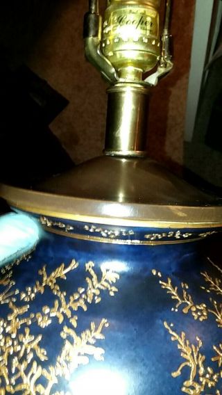Vintage Frederick Cooper Lamp Asian Oriental Porcelain 5