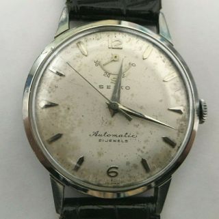 [w283] Seiko Indicator 14043 21j Power Reserve Hand Winding Very Rare Vg