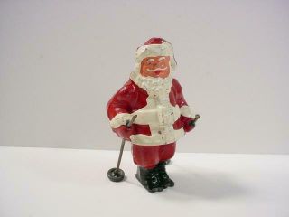 Noblespirit (toy) Vintage Barclay Santa W/skis Lead Figure