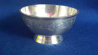 Top Quality Antique Victorian H/m Sterling Silver Footed Bowl Ldn 1878 157g