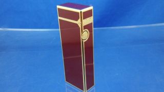 Vintage Swiss Dunhill Rollagas Lighter Burgundy Lacquer Serviced 7