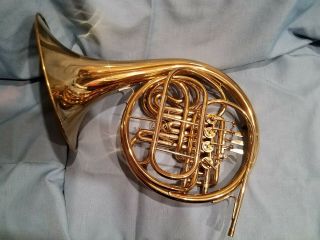 Boosey and Hawkes Vintage Double French Horn,  with hard case 5